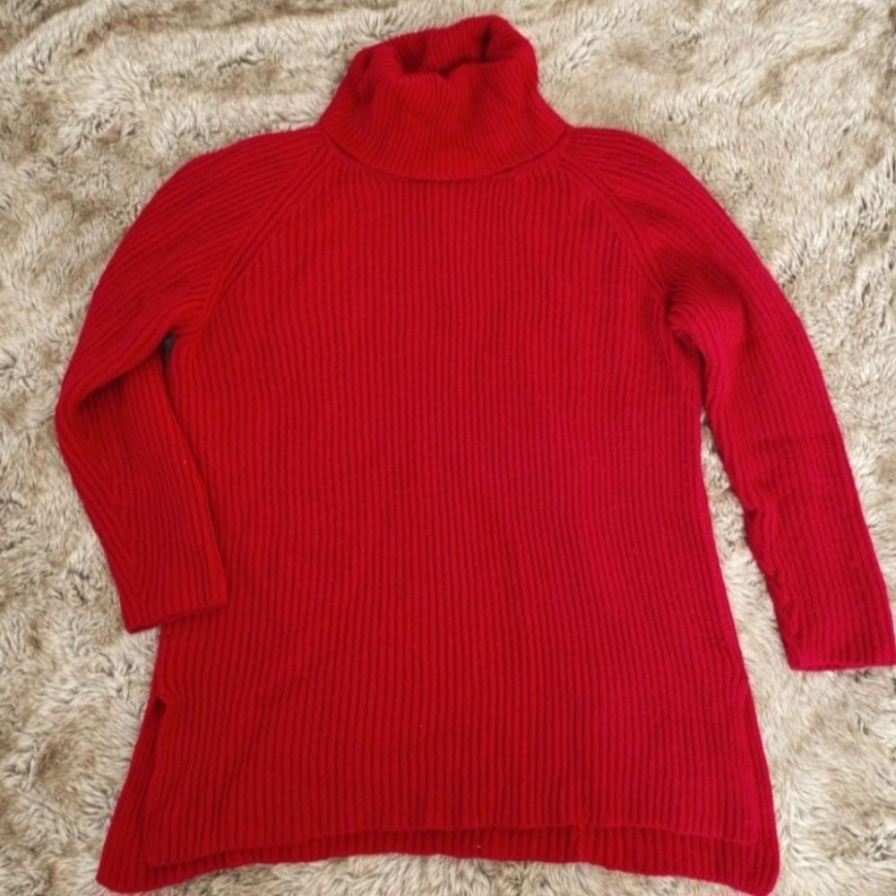 De Rotchild Vintage Knit Turtleneck Red Size Medium